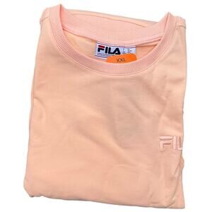 FILA Women's Sweatshirt French Terry Crewneck Side Pockets Size XXL NWT